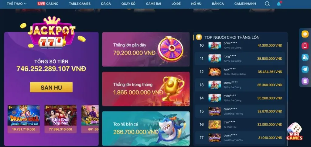 Thưởng chào mừng cho Slot game